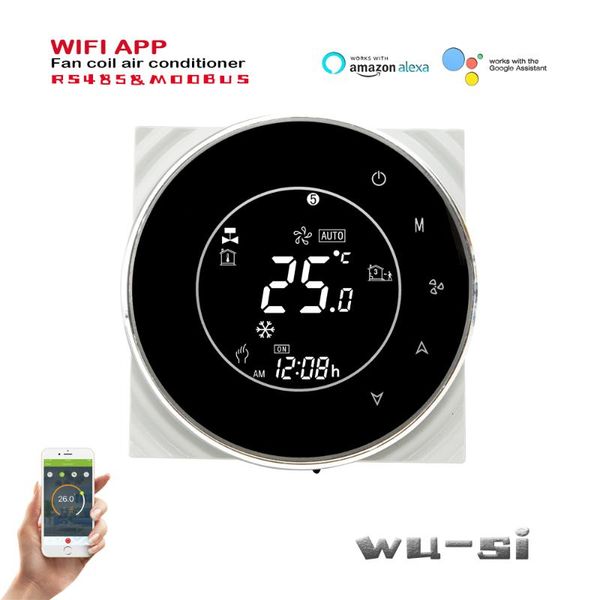 smart home control rs485&modbus tuya wifi programmable thermostat-2pipe 4pipe fan coil thermostat for cooling/heating,works with google
smart home control rs485&modbus tuya wifi programmable thermostat-2pipe 4pipe fan coil thermostat for cooling/heating,works with google