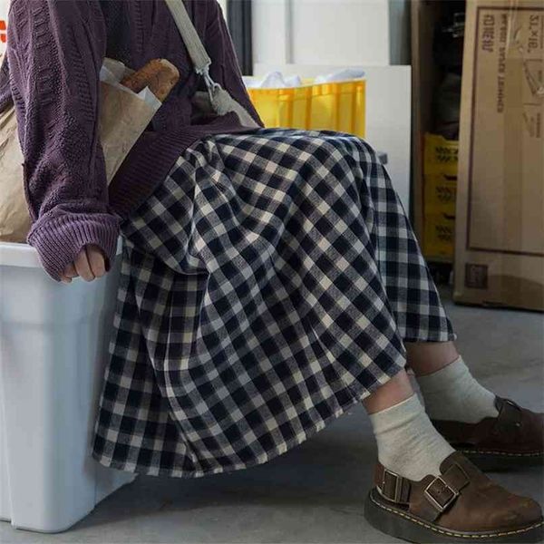 vintage plaid pleated long skirts high waist winter women korean woolen streetwear drawstring elastic midi 210529, Black
vintage plaid pleated long skirts high waist winter women korean woolen streetwear drawstring elastic midi 210529, Black