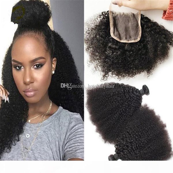 brazilain human hair weave afro kinky curly with closure 4x4 natural color middle three part lace closure with bundles sale, Black
brazilain human hair weave afro kinky curly with closure 4x4 natural color middle three part lace closure with bundles sale, Black