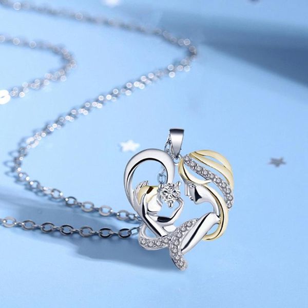 pendant necklaces jewellry mother's day heart gift mother love shiny women necklace, Silver
pendant necklaces jewellry mother's day heart gift mother love shiny women necklace, Silver
