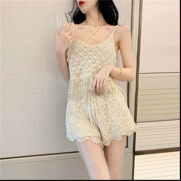 womens 2pcs sets hollow out knitted v neck beach tees off shoulder low cut crop short pants, Gray
womens 2pcs sets hollow out knitted v neck beach tees off shoulder low cut crop short pants, Gray