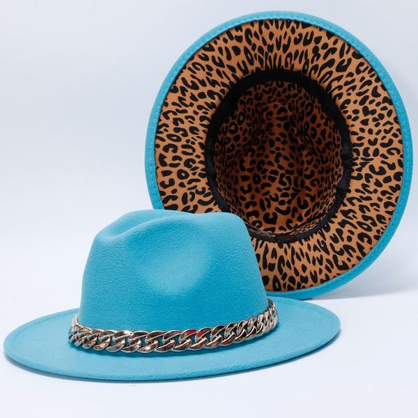 wide brim hats fedora hat women men patchwork red leopard for casual pattern outdoor felted sombreros de muje, Blue;gray
wide brim hats fedora hat women men patchwork red leopard for casual pattern outdoor felted sombreros de muje, Blue;gray