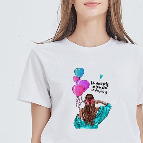 selling be yourself you can be anything printing female tshirt loose graphic casual plus size kawaii female t shirt, White
selling be yourself you can be anything printing female tshirt loose graphic casual plus size kawaii female t shirt, White