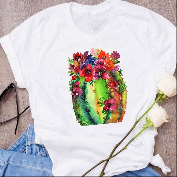 women graphic ladies cactus flower floral cartoon 90s clothes lady clothing tees print female t shirt womens t shirt, White
women graphic ladies cactus flower floral cartoon 90s clothes lady clothing tees print female t shirt womens t shirt, White