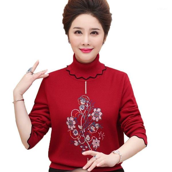 women's sweaters middle aged mother winter women high-quality plus velvet thicken warm knit female casual pullovers r585, White;black
women's sweaters middle aged mother winter women high-quality plus velvet thicken warm knit female casual pullovers r585, White;black