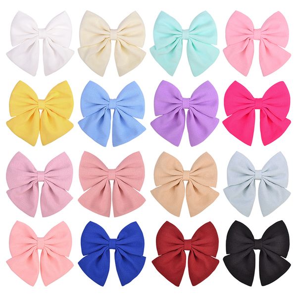 2pcs/lot 4.3inch solid grosgrain ribbon hair bows hair clip for girls hairgrips new headwear kids hair accessories gift, Slivery;white
2pcs/lot 4.3inch solid grosgrain ribbon hair bows hair clip for girls hairgrips new headwear kids hair accessories gift, Slivery;white