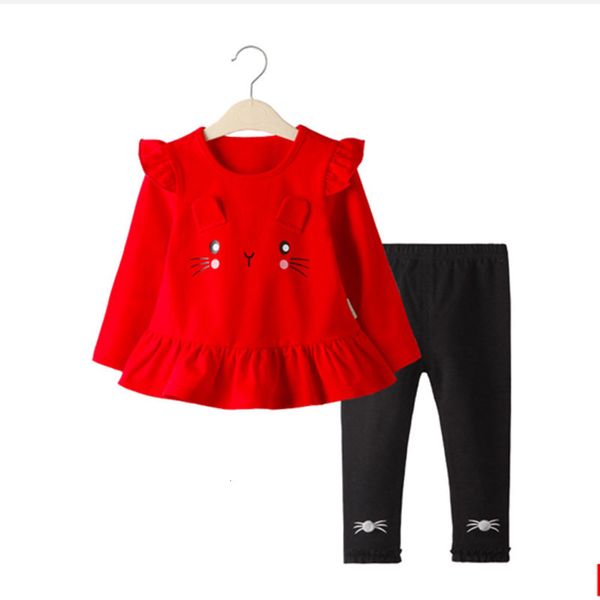 2021 girl clothing cartoon shirts+pants 2pcs/set for kids baby clothes sets children sport suits 1-8years, White 
2021 girl clothing cartoon shirts+pants 2pcs/set for kids baby clothes sets children sport suits 1-8years, White