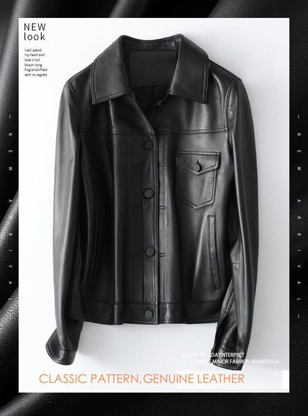 women's leather & faux .fashion yrladies genuine jackets.chic ,trendy ,vintage sheepskin, Black
women's leather & faux .fashion yrladies genuine jackets.chic ,trendy ,vintage sheepskin, Black