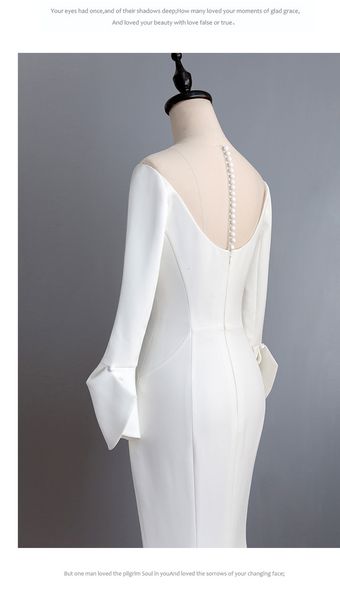 mermaid 2021 new es satin off the shoulder wedding bridal gowns sweep train vintage zipper with buttons back zi8m, White
mermaid 2021 new es satin off the shoulder wedding bridal gowns sweep train vintage zipper with buttons back zi8m, White
