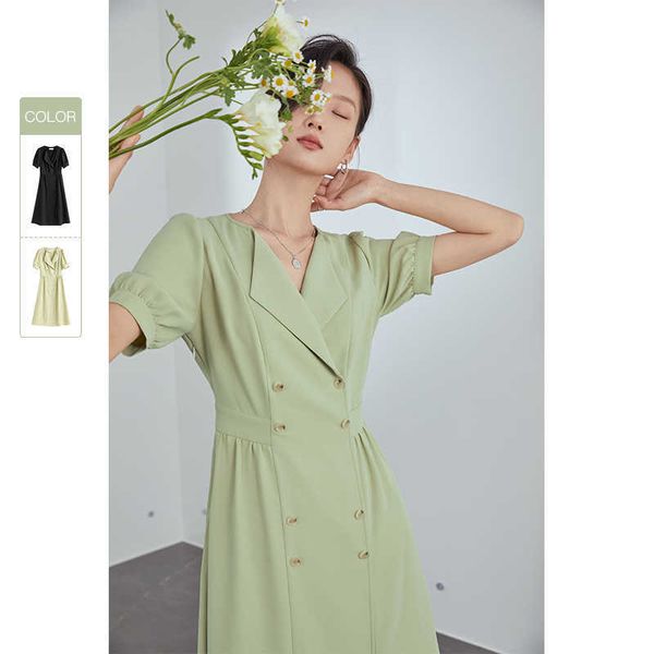fansilanen office lady long black blazer dress women puff sleeve elegant wrap summer slim button up casual green 210607, Black;gray
fansilanen office lady long black blazer dress women puff sleeve elegant wrap summer slim button up casual green 210607, Black;gray
