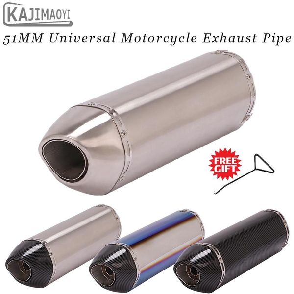 motorcycle exhaust system 51mm interface universal muffler tips 420mm stainless steel motorbike tail pipe slip on modified
motorcycle exhaust system 51mm interface universal muffler tips 420mm stainless steel motorbike tail pipe slip on modified