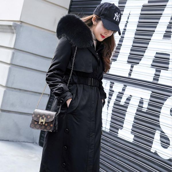 women's fur & faux real sheep liner parka winter coat women wool jacket womens clothing abrigos mujer invierno 2021 fxy2026yy716, Black
women's fur & faux real sheep liner parka winter coat women wool jacket womens clothing abrigos mujer invierno 2021 fxy2026yy716, Black