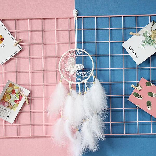 decorative objects & figurines white butterfly dream net catcher wind chime ornaments lace ribbon feather wrap light girls room decoration
decorative objects & figurines white butterfly dream net catcher wind chime ornaments lace ribbon feather wrap light girls room decoration