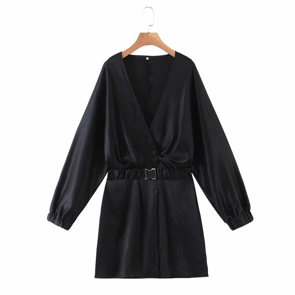 casual dresses elegant woman black v neck belt chiffon mini 2021 spring fashion ladies stretchy a-line es female 4606, Black;gray
casual dresses elegant woman black v neck belt chiffon mini 2021 spring fashion ladies stretchy a-line es female 4606, Black;gray