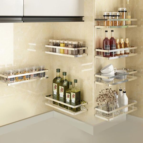 hooks & rails kitchen shelf for storage organizer wall spice rack holder punch stainless steel shelves
hooks & rails kitchen shelf for storage organizer wall spice rack holder punch stainless steel shelves
