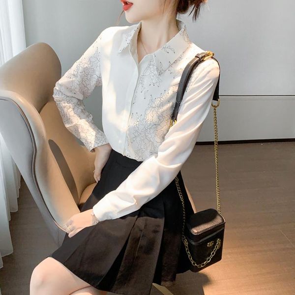 women's blouses & shirts 2021 autumn shirt temperament white female design sense long-sleeved loose print blouse
women's blouses & shirts 2021 autumn shirt temperament white female design sense long-sleeved loose print blouse