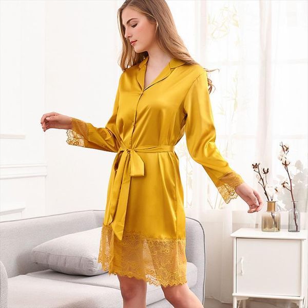 summer nightwear intimate lingerie womens sleepwears nightdress satin lace kimono bathrobe loose robe gown silky sleepwear home dressing, Black;red
summer nightwear intimate lingerie womens sleepwears nightdress satin lace kimono bathrobe loose robe gown silky sleepwear home dressing, Black;red