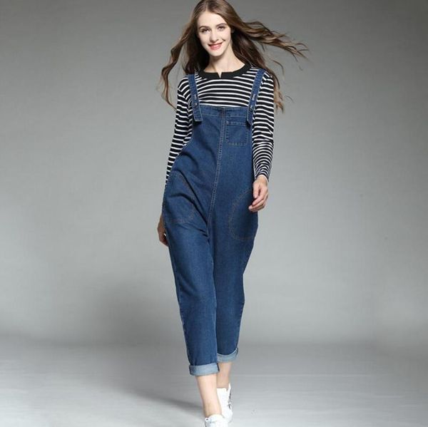 women's jumpsuits & rompers plus size denim overalls women fashion casual suspenders loose literary, Black;white
women's jumpsuits & rompers plus size denim overalls women fashion casual suspenders loose literary, Black;white