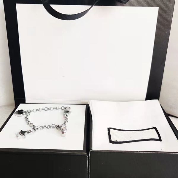 luxury designer bracelet creative star heart three style chain silver plated material bracelets jewelry supply, Golden;silver
luxury designer bracelet creative star heart three style chain silver plated material bracelets jewelry supply, Golden;silver