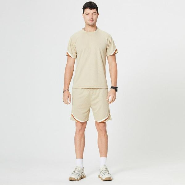 jogging clothing men 2021 summer men's short-sleeved casual suit shirt t-shirt half-sleeved five-point pants sports two-piece, Black;red
jogging clothing men 2021 summer men's short-sleeved casual suit shirt t-shirt half-sleeved five-point pants sports two-piece, Black;red