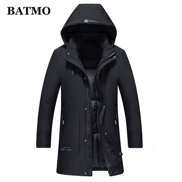 batmo 2021 new arrival winter hooded parkas men,men's winter hooded jackets hlf8808, Tan;black