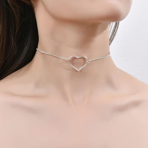 chains simple hollow big peach heart pendant choker necklace women fashion metal chain for girl summer trendy jewelry, Silver
chains simple hollow big peach heart pendant choker necklace women fashion metal chain for girl summer trendy jewelry, Silver