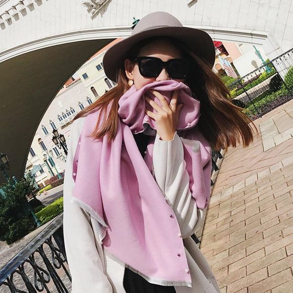 hats, scarves & gloves sets 2021 autumn and winter imitation cashmere pearl scarf women long thick shawl warm dual-use neckerchief, Blue;gray
hats, scarves & gloves sets 2021 autumn and winter imitation cashmere pearl scarf women long thick shawl warm dual-use neckerchief, Blue;gray