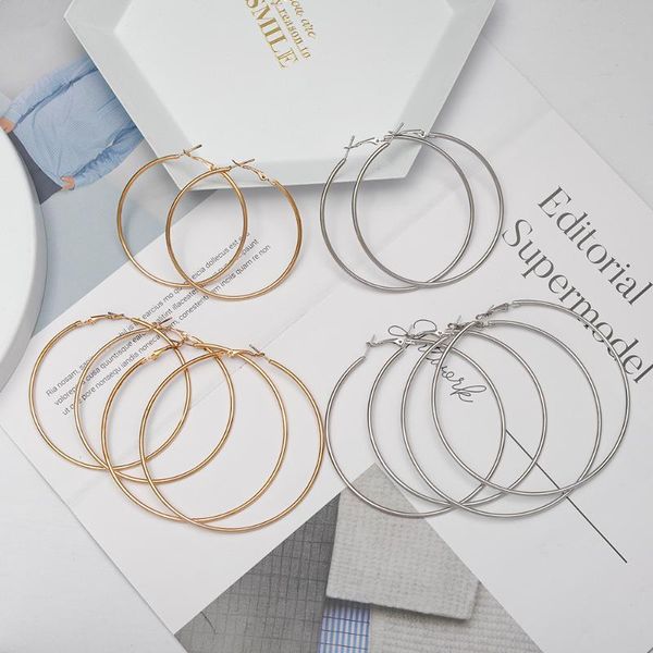 hoop & huggie 3 pairs/set punk earrings set big circle jewelry for women girls steampunk ear clip style earring ring, Golden;silver
hoop & huggie 3 pairs/set punk earrings set big circle jewelry for women girls steampunk ear clip style earring ring, Golden;silver
