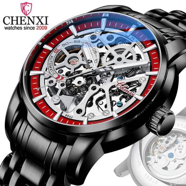 wristwatches chenxi 8842 luxury men's full steel auto mechanical skeleton tourbillon watch fashion trend business sports male, Slivery;brown
wristwatches chenxi 8842 luxury men's full steel auto mechanical skeleton tourbillon watch fashion trend business sports male, Slivery;brown