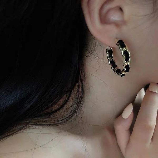 hoop & huggie 2021 arrival vintage party jewelry cool black round earrings for women korean cute circle ear punk, Golden;silver
hoop & huggie 2021 arrival vintage party jewelry cool black round earrings for women korean cute circle ear punk, Golden;silver