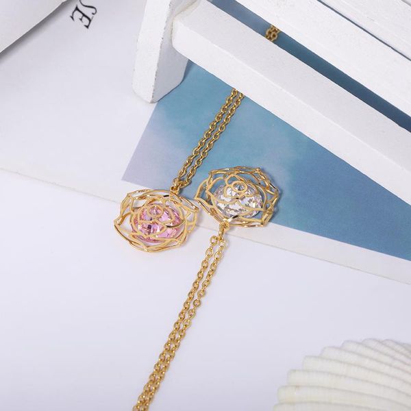 pendant necklaces fashion hollow flower statement pendants chokers woman austrian pink crystal romantic geometric necklace collar gifts, Silver
pendant necklaces fashion hollow flower statement pendants chokers woman austrian pink crystal romantic geometric necklace collar gifts, Silver