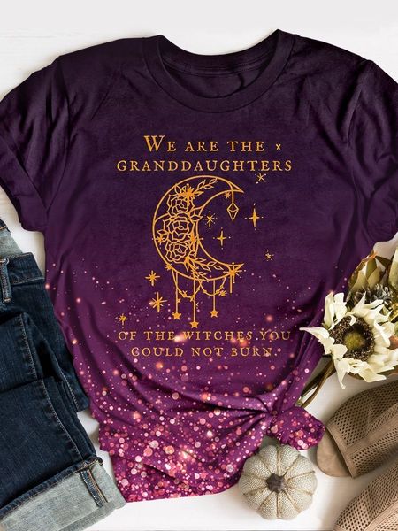 ladies t-shirt moon print basic style harajuku summer casual street round neck short sleeve comfortable clothing, White
ladies t-shirt moon print basic style harajuku summer casual street round neck short sleeve comfortable clothing, White