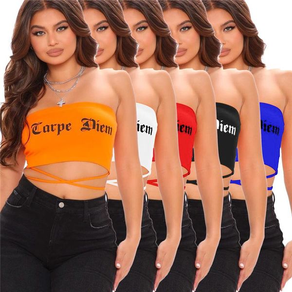 women's t-shirt strapless sleeveless letter print t shirt tight club party lady fashion sheath top, White
women's t-shirt strapless sleeveless letter print t shirt tight club party lady fashion sheath top, White