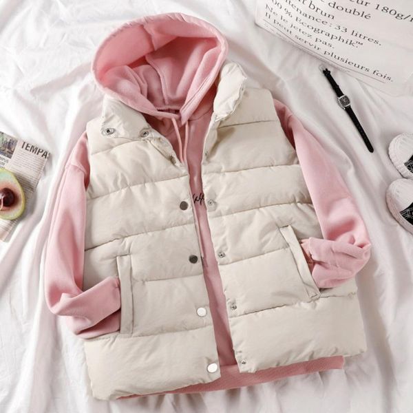 women's vests est autumn winter women fashion waistcoat sleeveless pockets buttons down vest warm coat plus size 2xl for female, Black;white
women's vests est autumn winter women fashion waistcoat sleeveless pockets buttons down vest warm coat plus size 2xl for female, Black;white