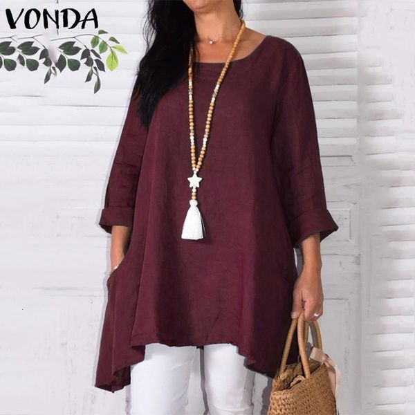 vonda women tunic blouse 2021 autumn long sleeve shirts casual crew neck solid cotton asymmetric plus size blusas feminina sh19010, White
vonda women tunic blouse 2021 autumn long sleeve shirts casual crew neck solid cotton asymmetric plus size blusas feminina sh19010, White