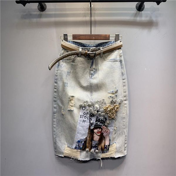 skirts 2021 spring three-dimensional flower rhinestone ripped holes denim skirt women high waist midi vintage jeans, Black
skirts 2021 spring three-dimensional flower rhinestone ripped holes denim skirt women high waist midi vintage jeans, Black
