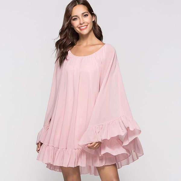 casual dresses women dress fashion round neck bat sleeve loose cloak 2021 summer elegant pure color 8976, Black;gray
casual dresses women dress fashion round neck bat sleeve loose cloak 2021 summer elegant pure color 8976, Black;gray