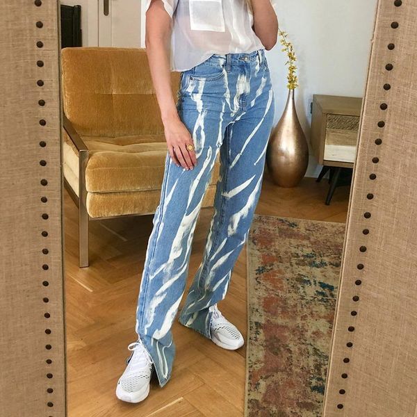 women's jeans autumn fashion streetwear safari style contrast color print high waist woman casual cargo denim pants girl straight, Blue
women's jeans autumn fashion streetwear safari style contrast color print high waist woman casual cargo denim pants girl straight, Blue