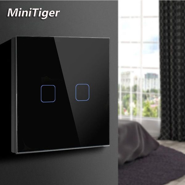 smart home control minitiger eu standard 2 gang 1 way touch switch, ac 220~250v,white crystal glass panel, no remote function switch
smart home control minitiger eu standard 2 gang 1 way touch switch, ac 220~250v,white crystal glass panel, no remote function switch