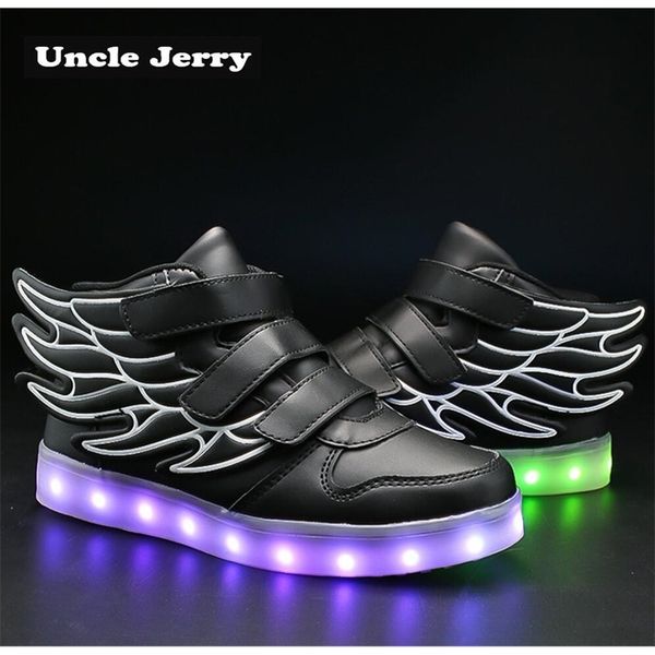 unclejerry kids light up shoes with wing children led shoes boys girls glowing luminous sneakers usb charging boy fashion shoes 210306, Black
unclejerry kids light up shoes with wing children led shoes boys girls glowing luminous sneakers usb charging boy fashion shoes 210306, Black