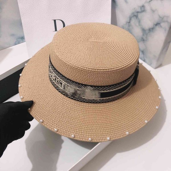 summer flat straw hat women's usa street play versatile old flower ribbon hat holiday beach sun protection hat, Black;white
summer flat straw hat women's usa street play versatile old flower ribbon hat holiday beach sun protection hat, Black;white
