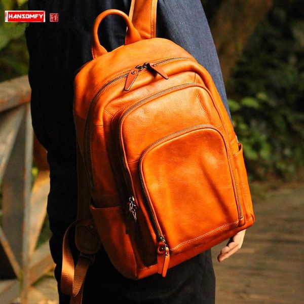 backpack leather men's men casual school bag large capacity vegetable tanned lapcowhide travel
backpack leather men's men casual school bag large capacity vegetable tanned lapcowhide travel