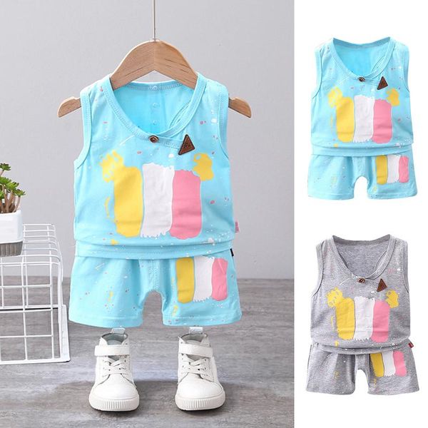 clothing sets summer cute cartoon 2pcs kids baby boys girls vest shorts pants set clothes children pajamas, White
clothing sets summer cute cartoon 2pcs kids baby boys girls vest shorts pants set clothes children pajamas, White