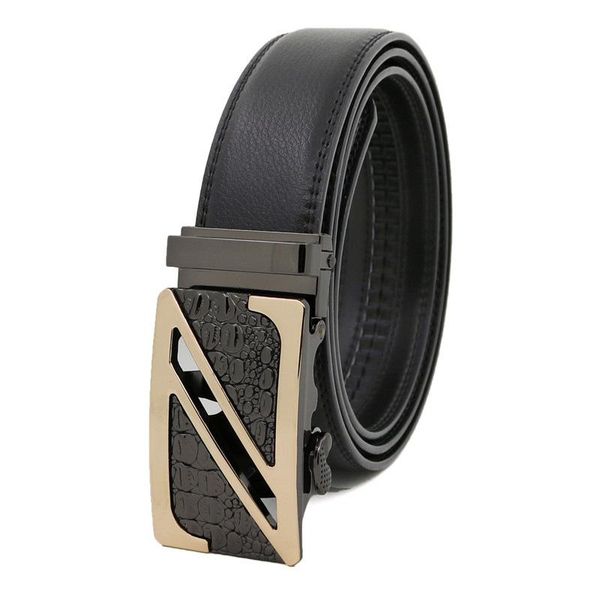 belts men's leather belt alloy buckle automatic youth business letter z shape hollow cinturones para mujer, Black;brown
belts men's leather belt alloy buckle automatic youth business letter z shape hollow cinturones para mujer, Black;brown