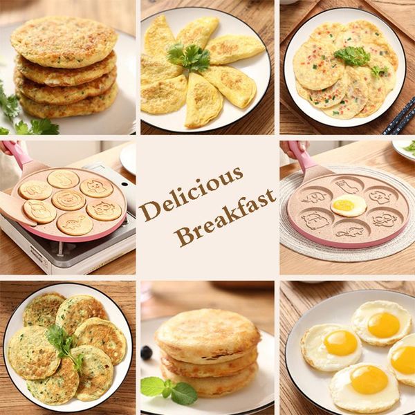 seven-hole breakfast pan multi-function wheel pancake small frying egg dumpling non-stick mould pans
seven-hole breakfast pan multi-function wheel pancake small frying egg dumpling non-stick mould pans
