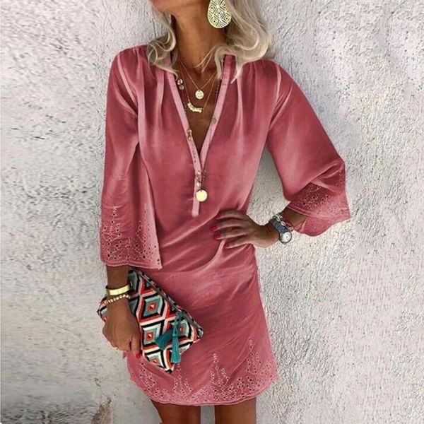 casual dresses 2021 fashion women autumn dress three-quarter sleeve v-neck button ladies mini flared elegant vestido #4, Black;gray
casual dresses 2021 fashion women autumn dress three-quarter sleeve v-neck button ladies mini flared elegant vestido #4, Black;gray
