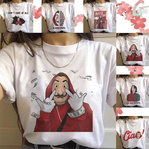 summer new the house of paper t shirt money heist la casa de papel tshirt gothic tee fashion clothes t-shirt female women, White
summer new the house of paper t shirt money heist la casa de papel tshirt gothic tee fashion clothes t-shirt female women, White