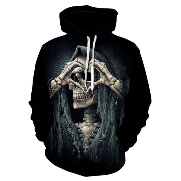 men's hoodies & sweatshirts punk style hoodie streetwear 3d printing hooded sweatshirt fashion autumn and winter hip-hop pullover, Black
men's hoodies & sweatshirts punk style hoodie streetwear 3d printing hooded sweatshirt fashion autumn and winter hip-hop pullover, Black