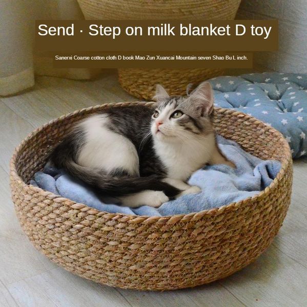 cat beds & furniture natural material rattan nest autumn winter warm thick mats four seasons universal small dog
cat beds & furniture natural material rattan nest autumn winter warm thick mats four seasons universal small dog