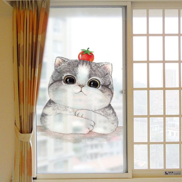 wall stickers pvc frosted glass sticker / waterproof bathroom decorative film cartoon cute cat window
wall stickers pvc frosted glass sticker / waterproof bathroom decorative film cartoon cute cat window